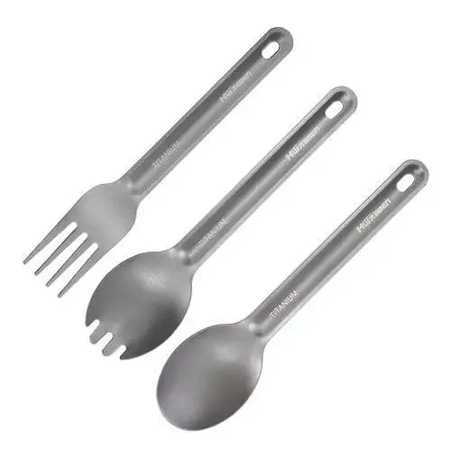 Ultra Lightweight Titanium Cutlery Set