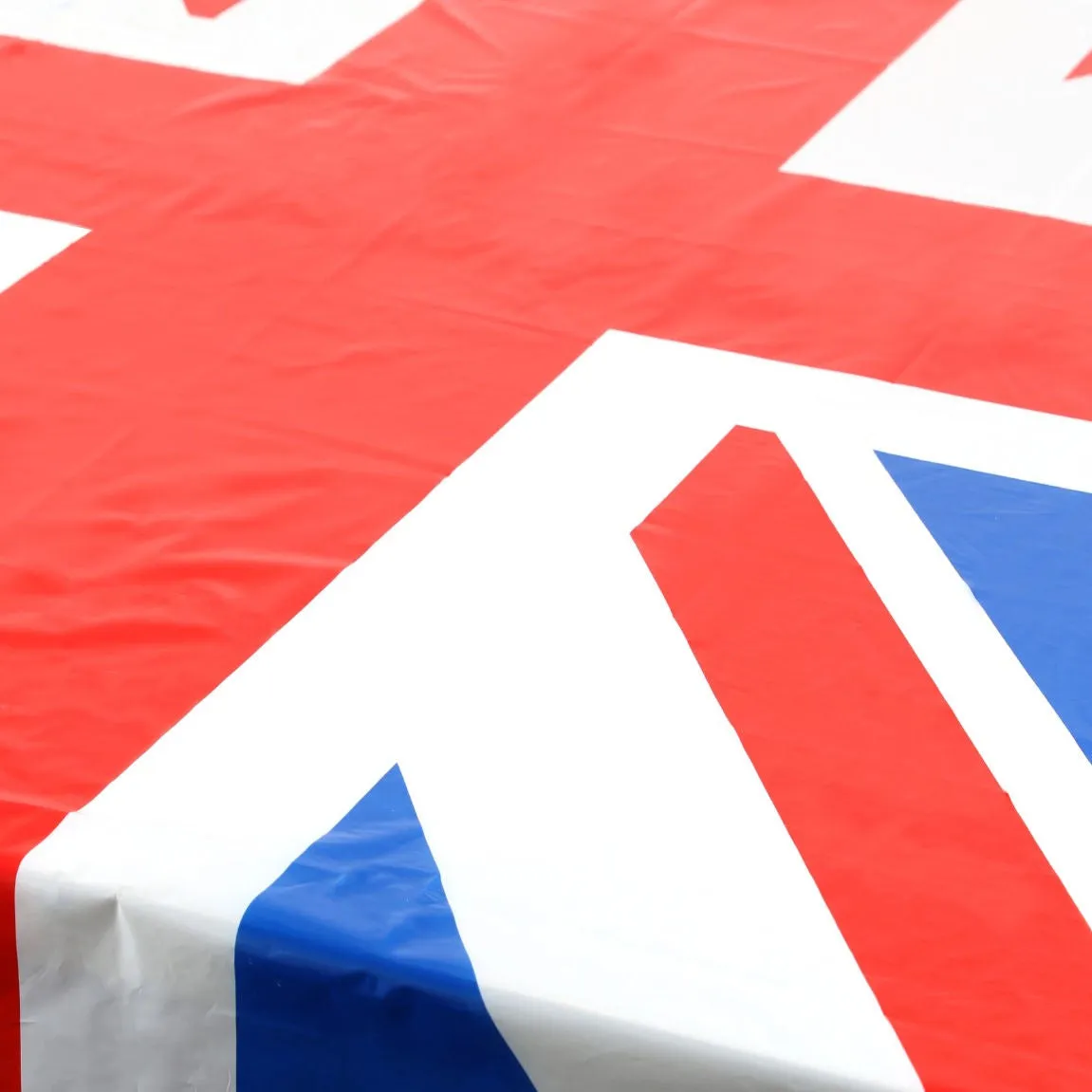 Union Jack Plastic Wipe Clean Table Cloth - British Flag Party Supplies Patriotic Dining Décor Reusable Waterproof