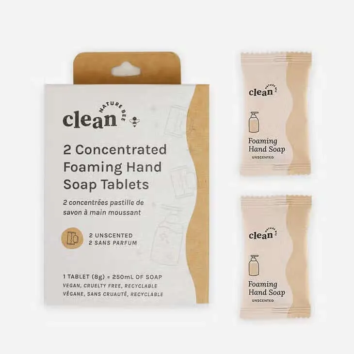 Unscented Foaming Hand Soap Tablets