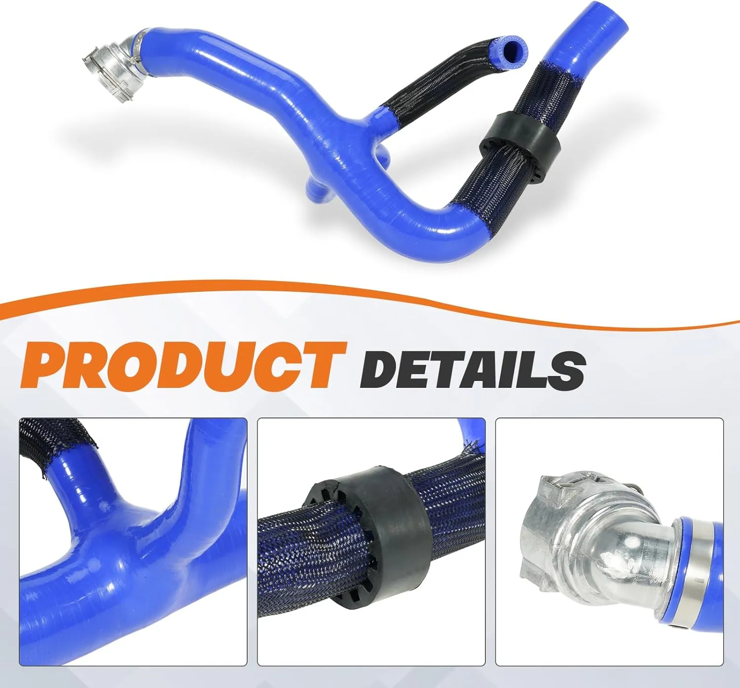 Upgraded-Engine Radiator Coolant Outlet Hose Fit for Jeep Compass Altitude Latitude Limited Sport 2.4L, 2017-2022 Replace OE 68380330AB 68380330AA 68249896AC Lower Coolant Reservoir Radiator Pipe