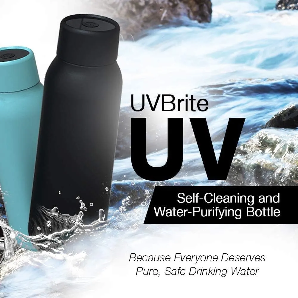 UV self-Cleaning and Water-Purifying Bottle TT-B02-18.6 Ounce Insulated Rechargeable Stainless-Steel Tumbler with Safety Lock Prevents Accidental Exposure Ideal for Outdoor and Emergency use