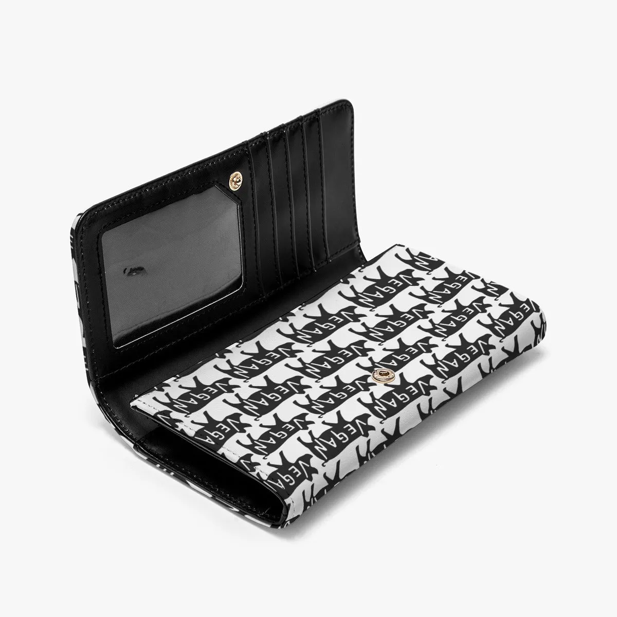 VEGAN Faux Leather Foldable Wallet