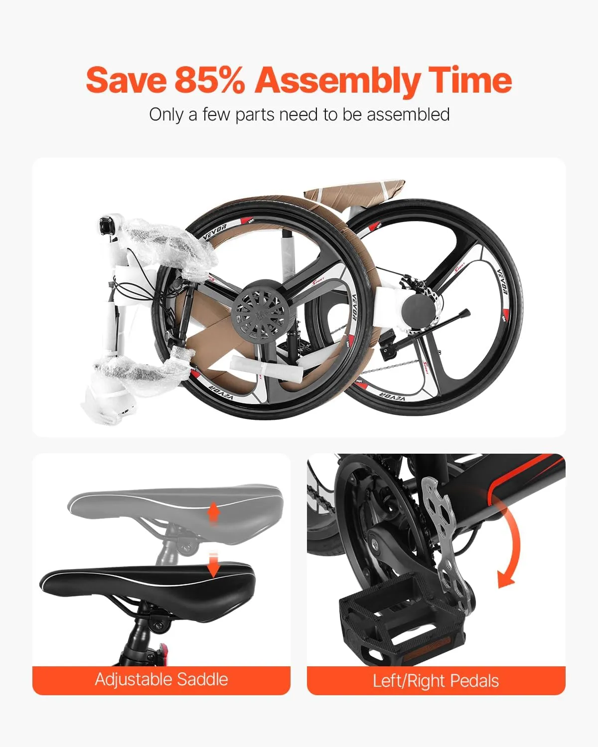 VEVOR Road Bike, 700C Wheels Racing Bike, Shimano Drivetrain City Commuter Road Bicycle, Urban Adult Sport Bicycle with Drop Bar, for Men and Women
