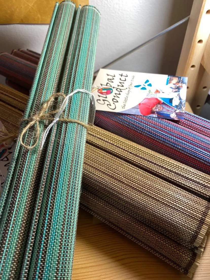 Vietnamese bamboo placemats - set of 4