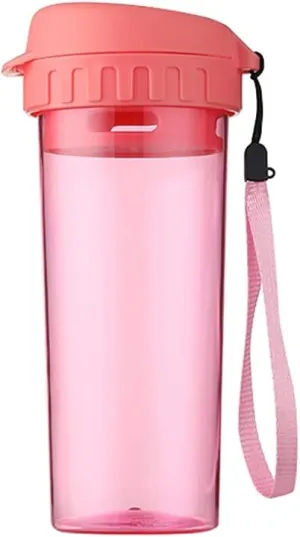 Water Jug Jug Water Bottle Filtered Water Bottle with Handle Strap Travel Water Bottle for Sports Outdoors Office Running Sport Bottle (Color : Pink)