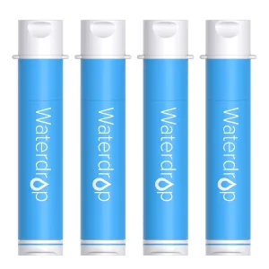 Waterdrop Water Filter Straw, Water Purifier Survival for Camping, Travel, Backpacking and Emergency Preparedness, Water Filtration System Survival, 4 Pack