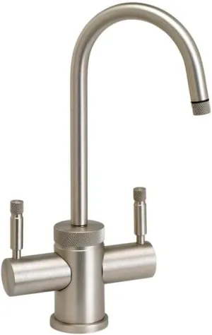 Waterstone 1450HC-AB Industrial C-Spout Hot & Cold Filtration Faucet Antique Brass