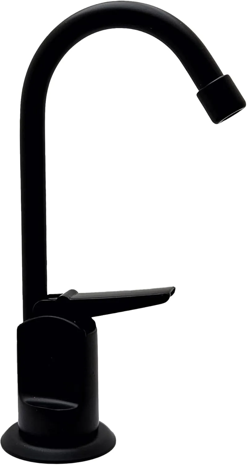 Westbrass D203-NL-62 6" Touch-Flo Style Pure Cold Water Dispenser Faucet, Matte Black