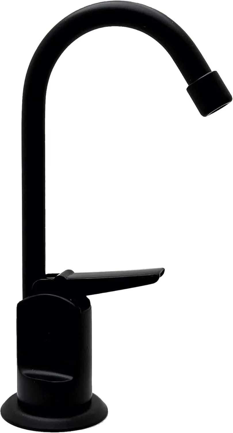 Westbrass D203-NL-62 6" Touch-Flo Style Pure Cold Water Dispenser Faucet, Matte Black