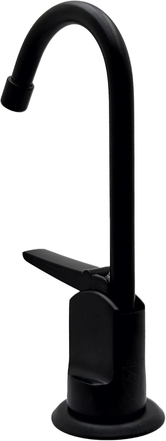Westbrass D203-NL-62 6" Touch-Flo Style Pure Cold Water Dispenser Faucet, Matte Black