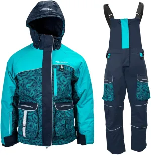WindRider Warm Unisex Ice Fishing Suit Insulated Waterproof Bibs and Jacket overall for men and women cold Weather Activities