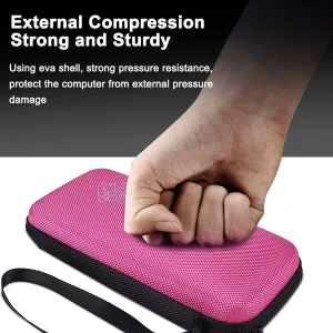 Xberstar Hard EVA Shockproof Carry Case Bag Pouch for Texas Instruments TI-84 Plus CE/Color TI-83 Plus,TI-89 Titanium, HP 50G Graphing, Scientific Financial Calculators (Pink)