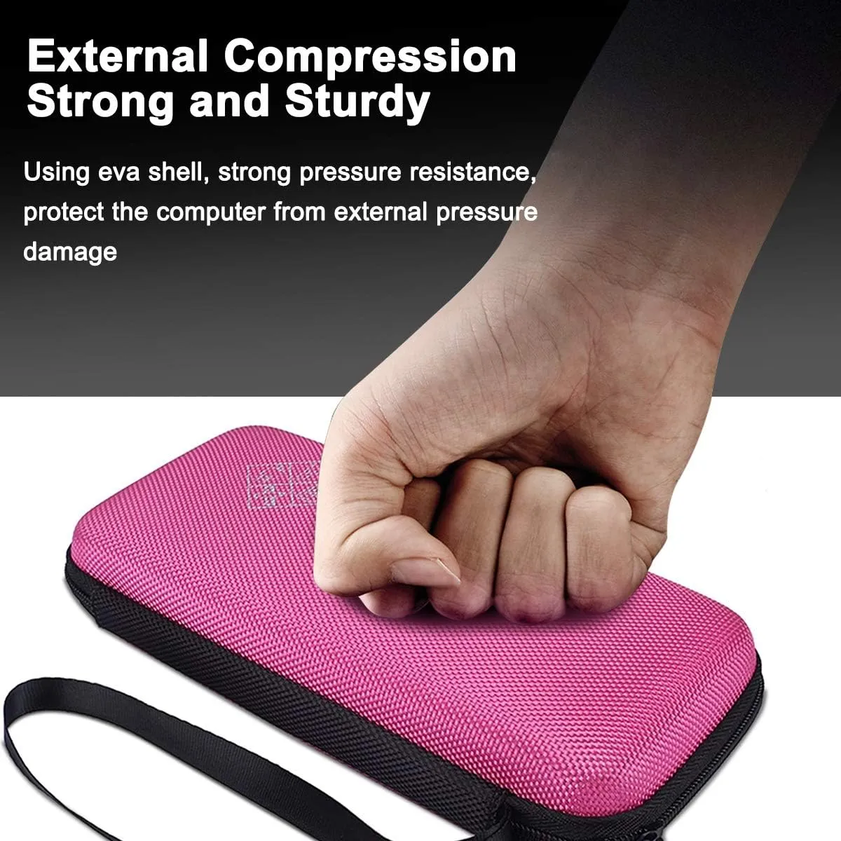 Xberstar Hard EVA Shockproof Carry Case Bag Pouch for Texas Instruments TI-84 Plus CE/Color TI-83 Plus,TI-89 Titanium, HP 50G Graphing, Scientific Financial Calculators (Pink)