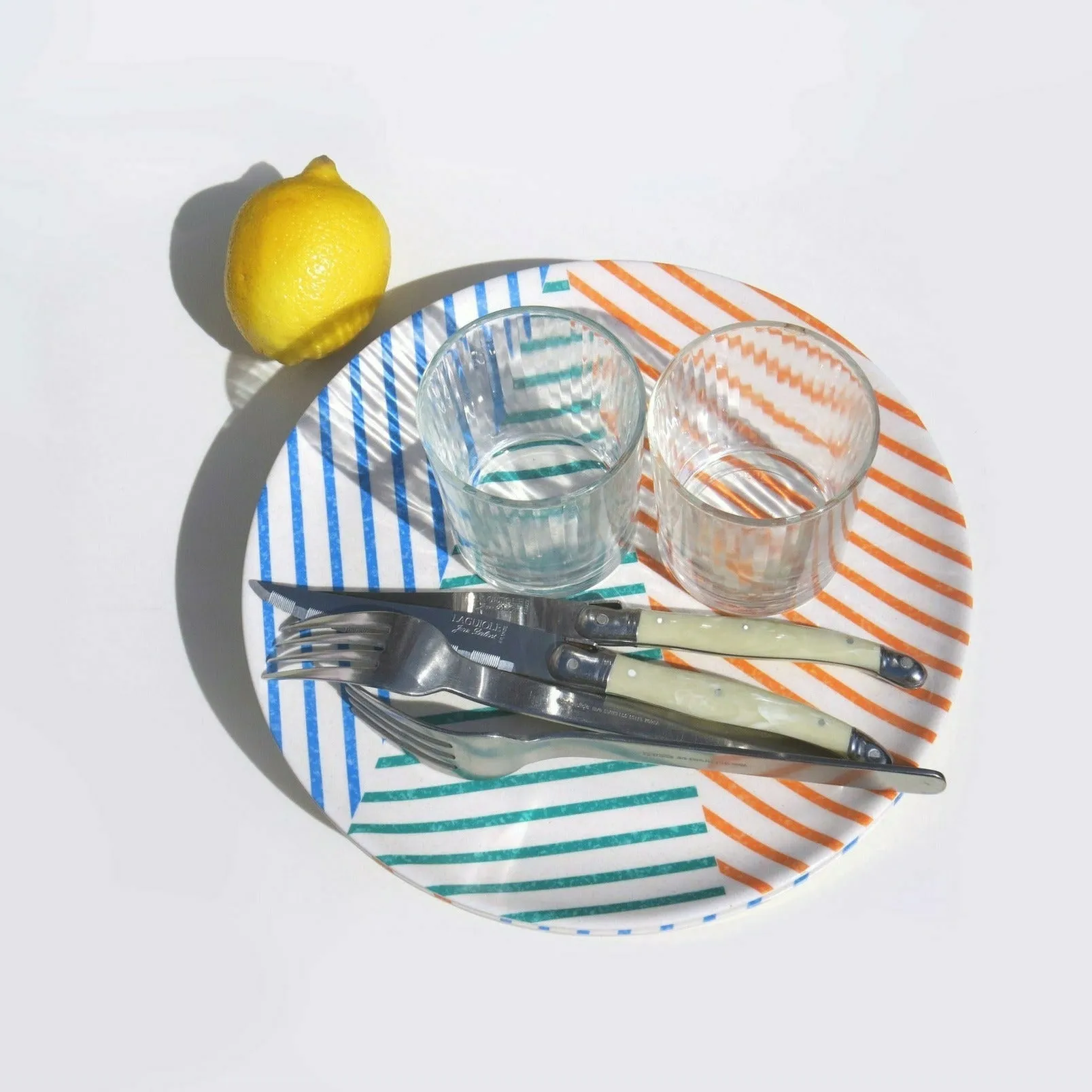 Xenia Taler Bamboo Dinner Plate Set 4