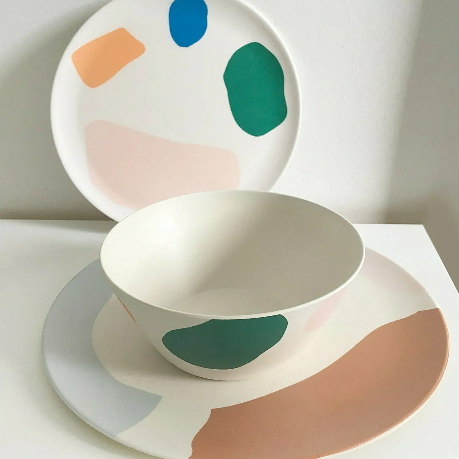 Xenia Taler Bamboo Dinner Plate Set 4