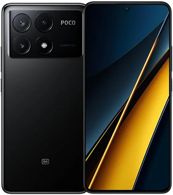 Xiaomi Poco X6 PRO 5G   4G LTE Global Unlocked (512GB   12GB) GSM 6.67" 64MP Triple Camera (Tmobile Mint Tello Global)   (Car Fast Car Dual Charger Bundle) (Black)