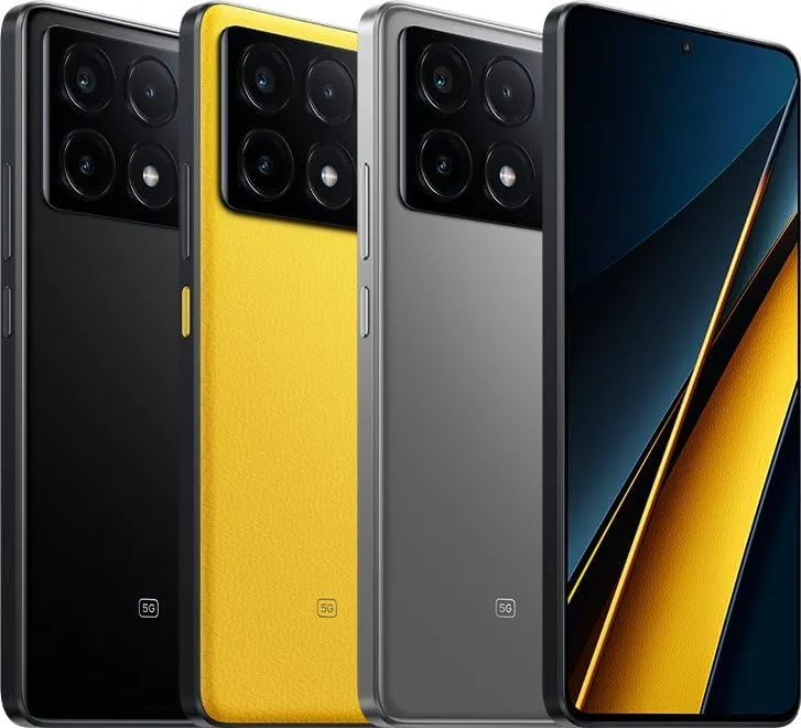 Xiaomi Poco X6 Pro 5G Global Unlocked (512GB   12GB) GSM 6.67" 64MP Triple Camera (for Tmobile Mint Tello Global) (Yellow Global ROM)