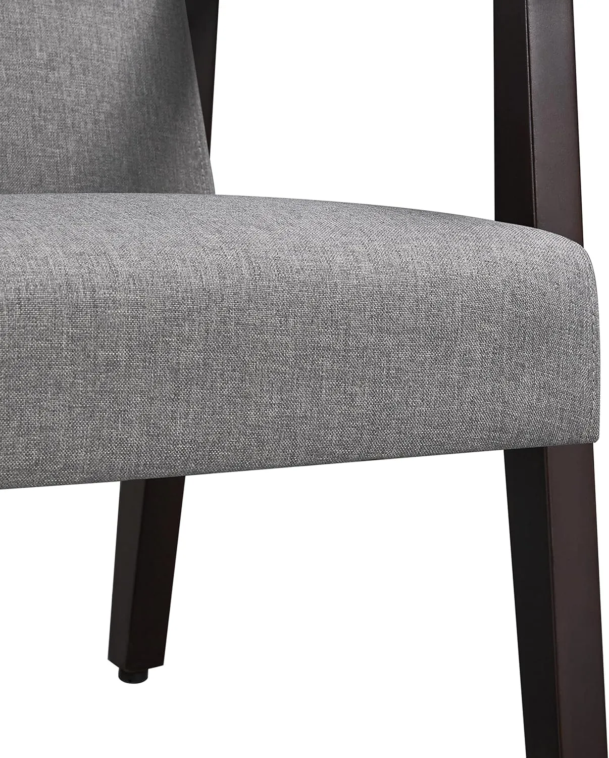 Yaheetech Accent Chair, Mid-Century Living Room Chair, Modern Linen Fabric Side Chair with High Back for Living Room/Office/Bedroom, Minimalist, Dark Gray