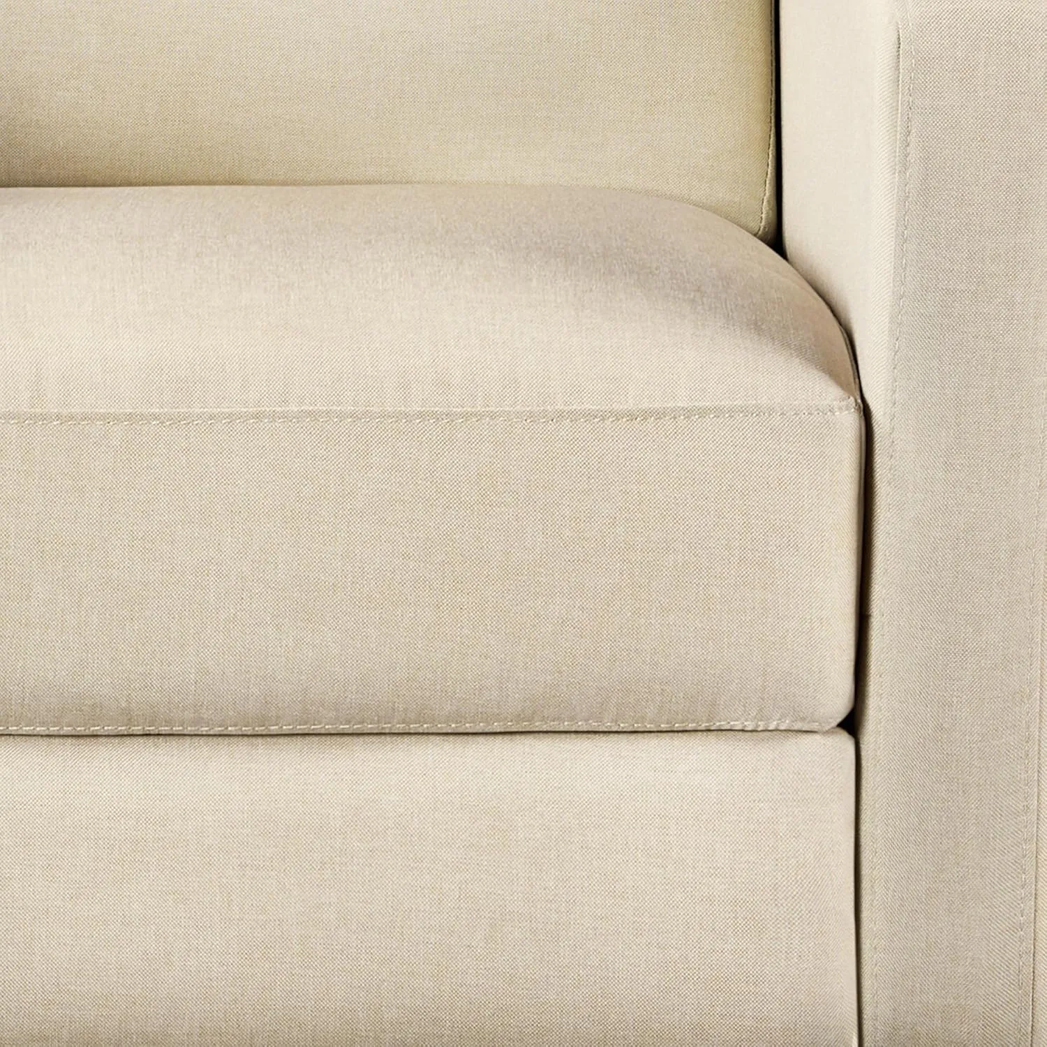 Yaheetech Fabric Recliner Chair Mid-Century Modern Recliner Adjustable Single Recliner Sofa with Thicker Seat Cushion Tufted Upholstered Sofa with Pocket Spring for Living Room Bedroom Beige