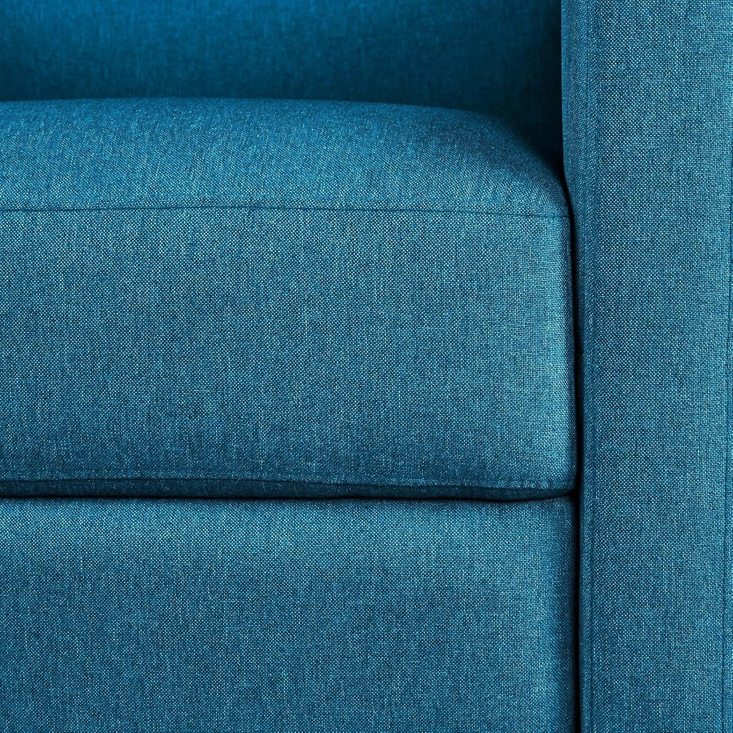 Yaheetech Fabric Recliner Chair Mid-Century Modern Recliner Adjustable Single Recliner Sofa with Thicker Seat Cushion Tufted Upholstered Sofa with Pocket Spring for Living Room Bedroom Blue