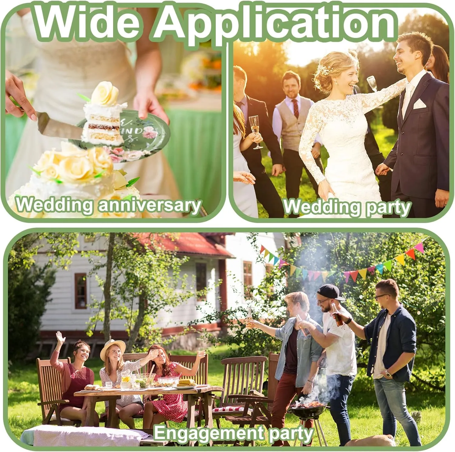 Zhehao 250 Pcs Mr. and Mrs. Bridal Shower Plates Napkins Sets 50 Pcs 9'' Dinner Plates and 7'' Dessert Plate and 9oz Cups 100 Napkins Serves 50 Party Supplies Bridal Shower Engagement Decoration