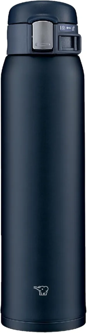 Zojirushi (ZOJIRUSHI) Water bottle direct drinking [One-touch open] Stainless mug 600ml Navy SM-SF60-AD