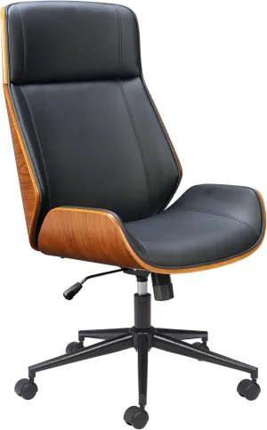 Zuo Flex High Back Office Chair Black